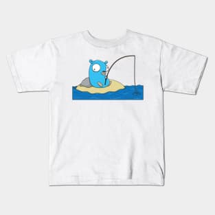 Fishing Gopher Kids T-Shirt